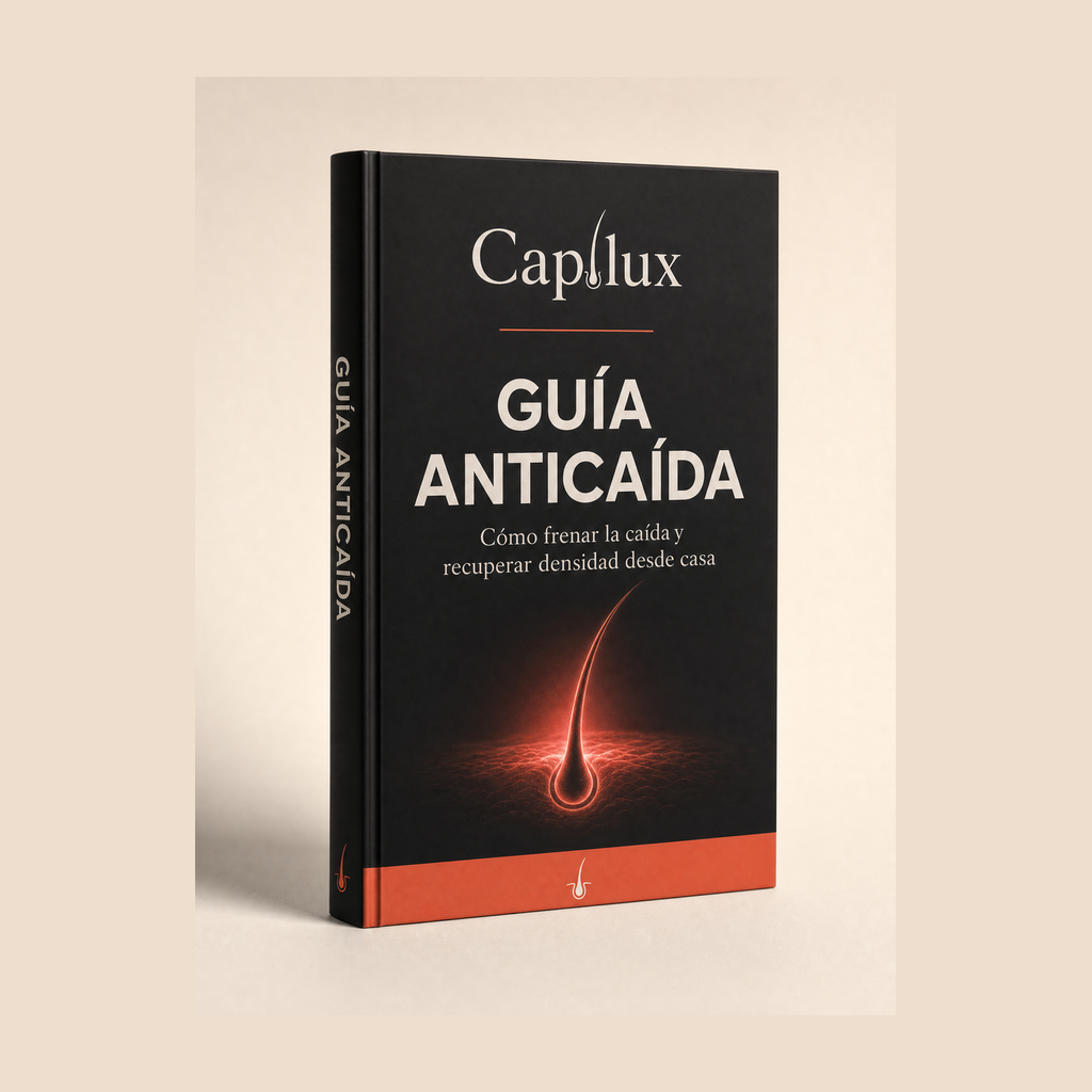 Guia Anticaida Capilux, guia digital para frenar la caida y recuperar densidad desde casa