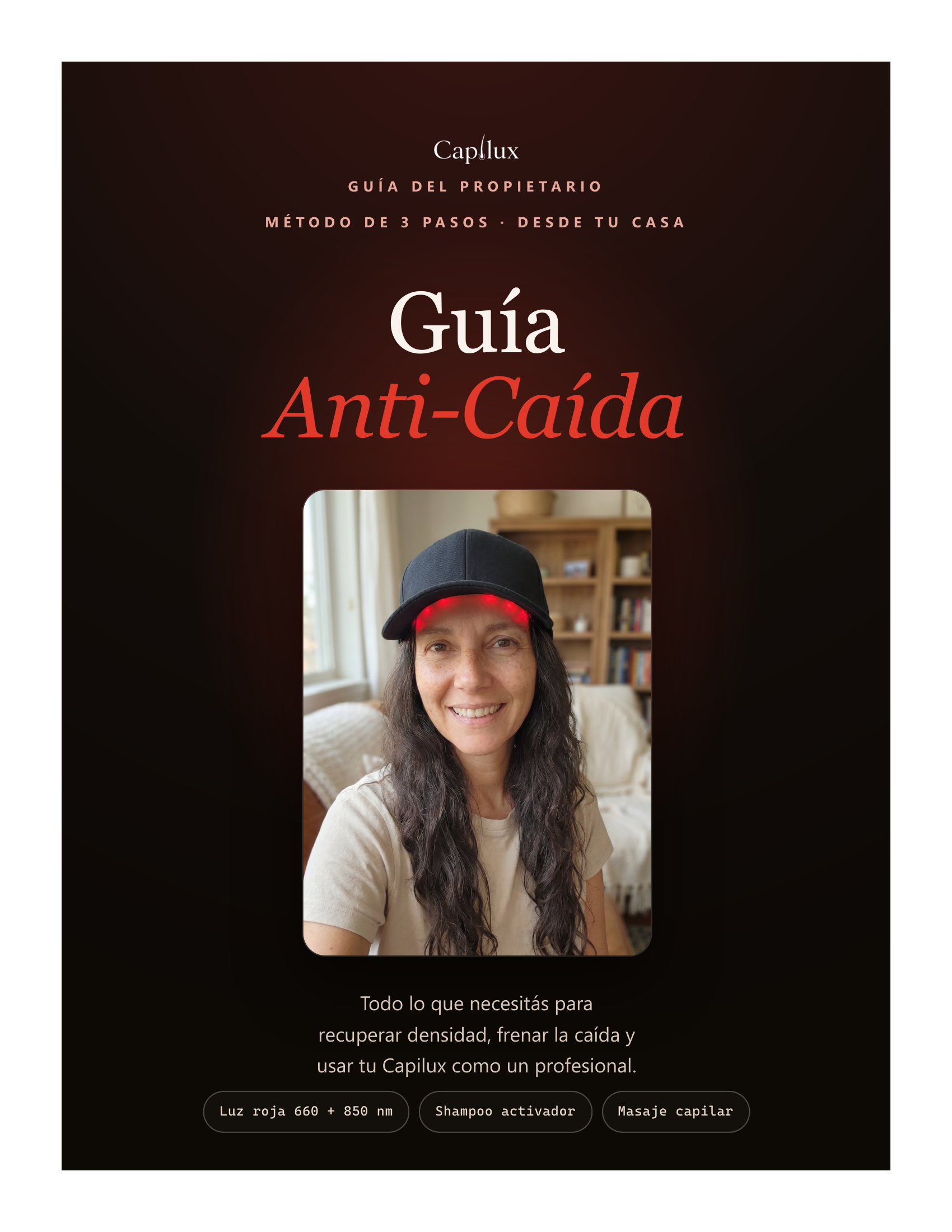 Portada de la Guia Anticaida Capilux, guia digital de 30 paginas