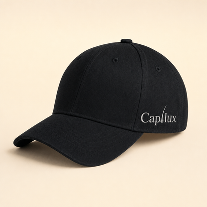 Gorra Capilux Revive negra de luz roja, vista de producto